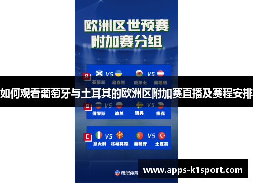 如何观看葡萄牙与土耳其的欧洲区附加赛直播及赛程安排
